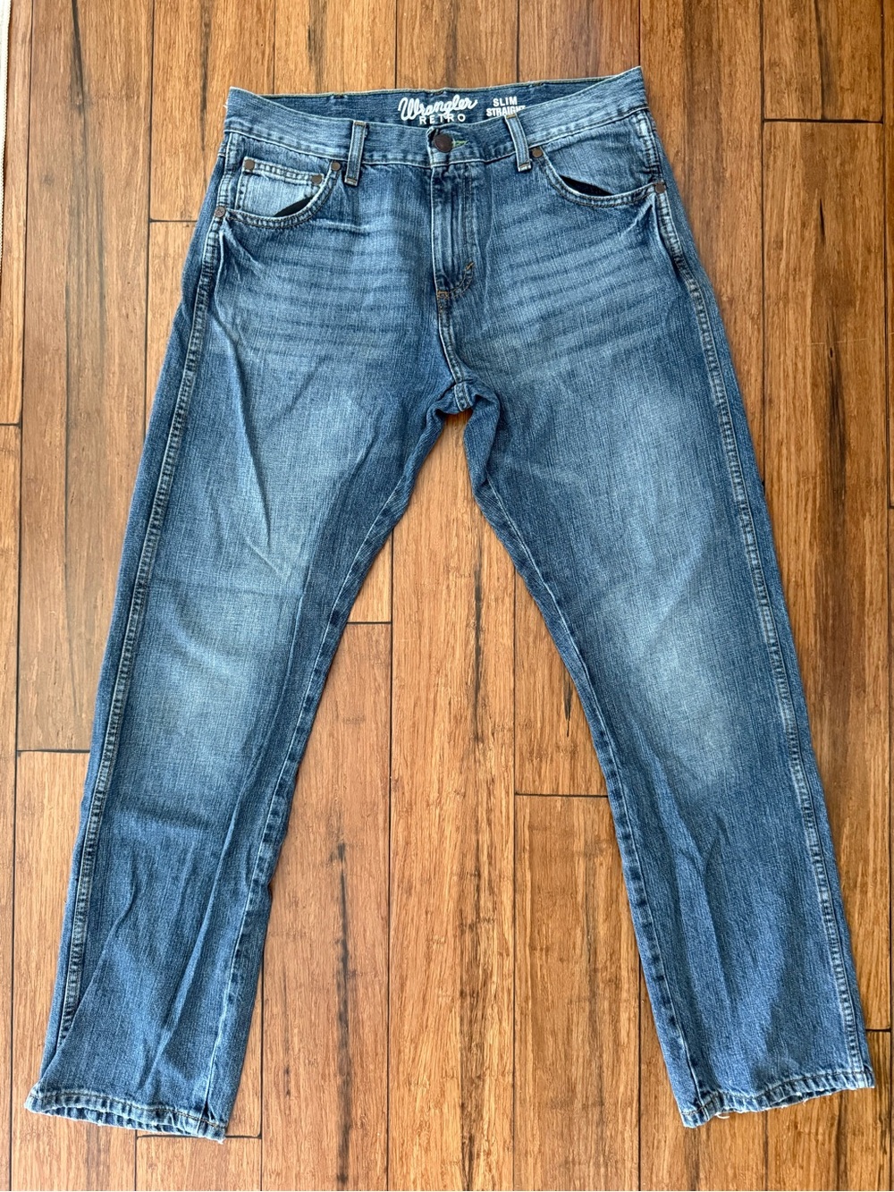 Wrangler Retro Slim Straight Jeans Size 33x32